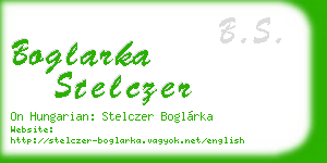 boglarka stelczer business card